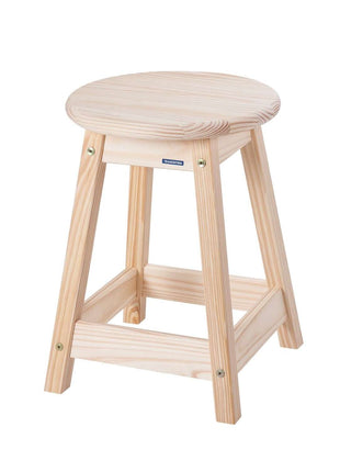 Tramontina Natural Pine Wood Stool Ø33 x 46.5cm - Tramontina Store UK