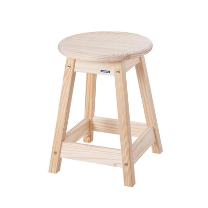 Tramontina Natural Pine Wood Stool Ø33 x 46.5cm - Tramontina Store UK