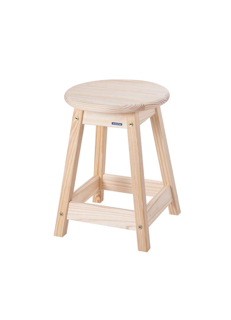 Tramontina Natural Pine Wood Stool Ø33 x 46.5cm - Tramontina Store UK