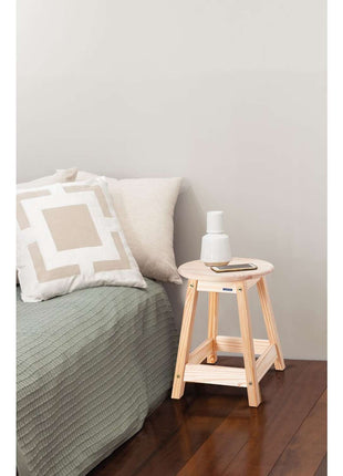 Tramontina Natural Pine Wood Stool Ø33 x 46.5cm - Tramontina Store UK