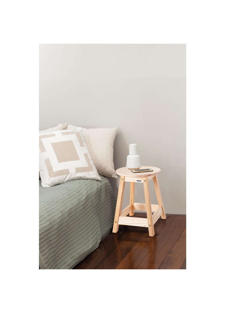 Tramontina Natural Pine Wood Stool Ø33 x 46.5cm - Tramontina Store UK