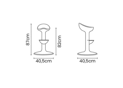 Tramontina Pepe Polyethylene Stool (Burgundy)