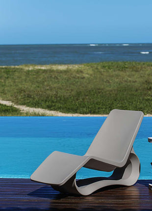 Tramontina Octo Polyethylene Sun Lounger (Grey) - Tramontina Store UK