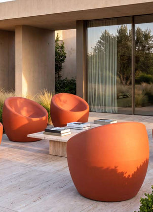Tramontina Oca Polyethylene Lounge Chair (Orange) - Tramontina Store UK