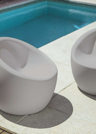 Tramontina Oca Polyethylene Lounge Chair (Grey) - Tramontina Store UK