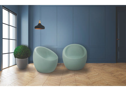 Oca Polyethylene Lounge Chair (Sage Green)