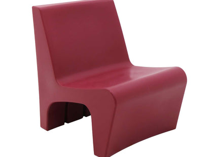 Tramontina Berta Polyethylene Lounge Chair (Burgundy)