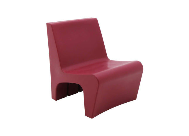 Tramontina Berta Polyethylene Lounge Chair (Burgundy)