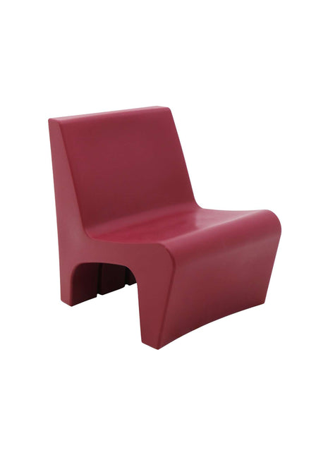 Tramontina Berta Polyethylene Lounge Chair (Burgundy) - Tramontina Store UK