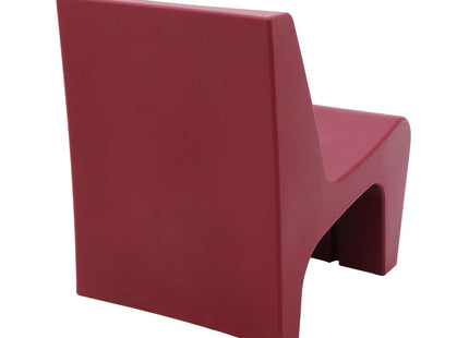 Tramontina Berta Polyethylene Lounge Chair (Burgundy)