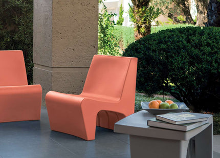 Tramontina Berta Polyethylene Lounge Chair (Orange)