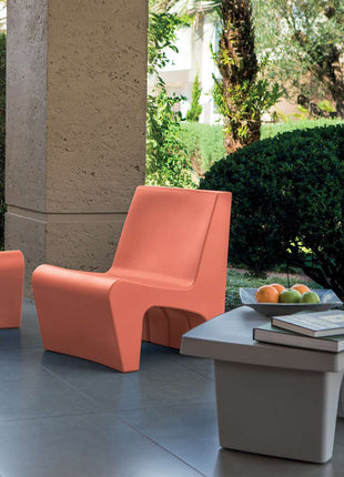 Tramontina Berta Polyethylene Lounge Chair (Orange) - Tramontina Store UK