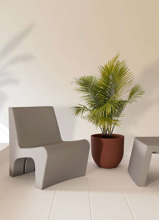 Tramontina Berta Polyethylene Lounge Chair (Grey) - Tramontina Store UK