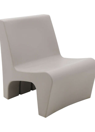 Tramontina Berta Polyethylene Lounge Chair (Grey) - Tramontina Store UK