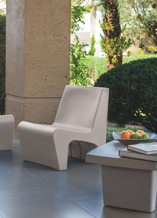 Tramontina Berta Polyethylene Lounge Chair (Grey) - Tramontina Store UK