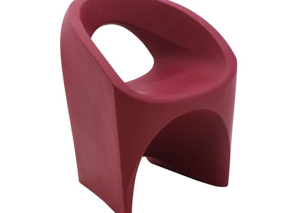 Tramontina Jet Polyethylene Lounge Chair (Burgundy)