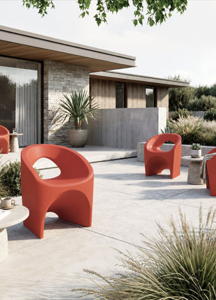 Tramontina Jet Polyethylene Lounge Chair (Orange) - Tramontina Store UK