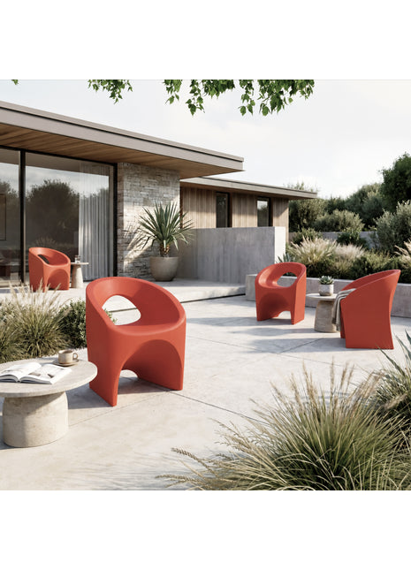 Tramontina Jet Polyethylene Lounge Chair (Orange) - Tramontina Store UK