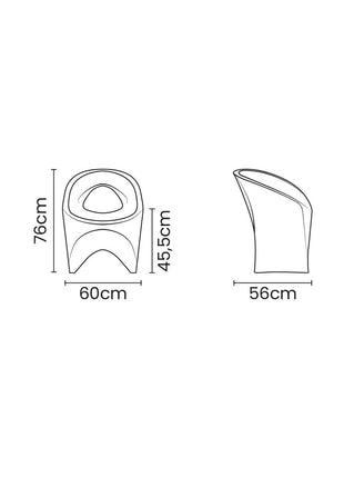 Tramontina Jet Polyethylene Lounge Chair (Grey) - Tramontina Store UK