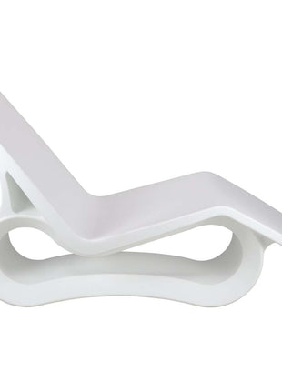 Tramontina Octo Polyethylene Sun Lounger (White) - Tramontina Store UK