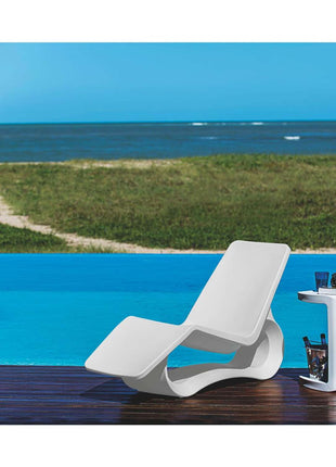 Tramontina Octo Polyethylene Sun Lounger (White) - Tramontina Store UK