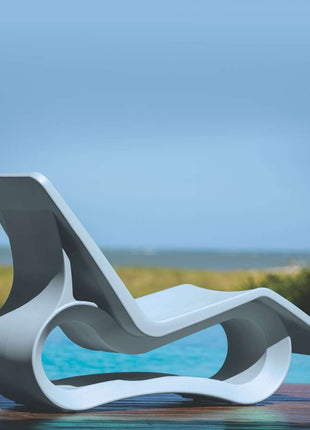Tramontina Octo Polyethylene Sun Lounger (Light Blue) - Tramontina Store UK