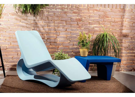 Tramontina Octo Polyethylene Sun Lounger (Light Blue)