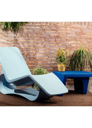 Tramontina Octo Polyethylene Sun Lounger (Light Blue) - Tramontina Store UK