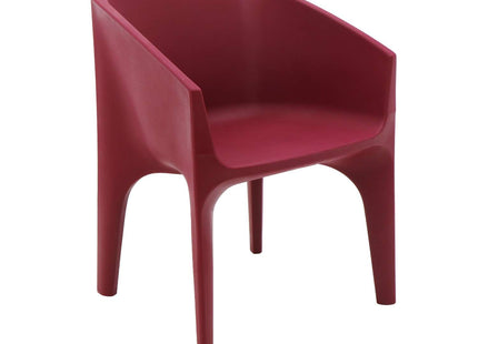 Tramontina Paco Polyethylene Lounge Chair (Burgundy)