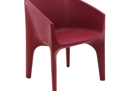 Tramontina Paco Polyethylene Lounge Chair (Burgundy)