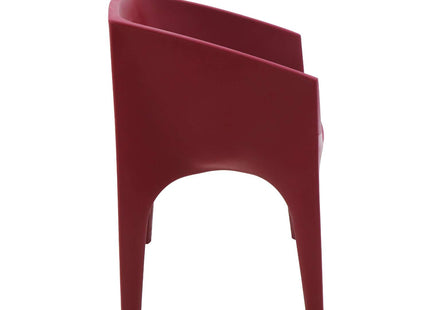 Tramontina Paco Polyethylene Lounge Chair (Burgundy)