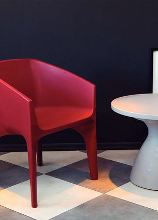 Tramontina Paco Polyethylene Lounge Chair (Burgundy) - Tramontina Store UK