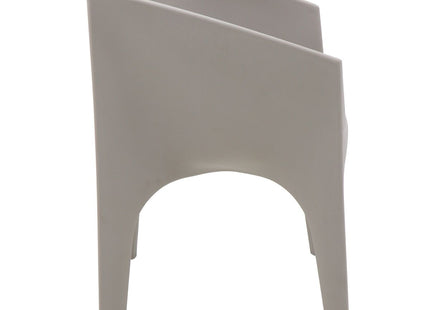 Paco Polyethylene Lounge Chair (Grey)