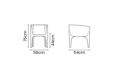 Tramontina Paco Polyethylene Lounge Chair (Sage Green)