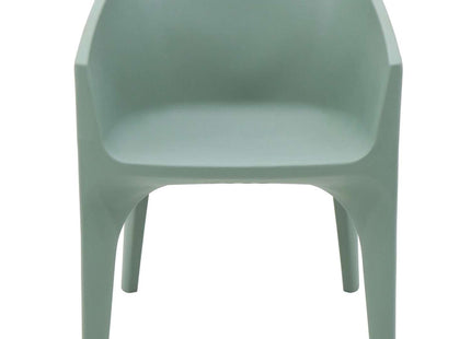 Paco Polyethylene Lounge Chair (Sage Green)