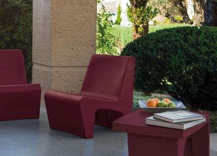 Tramontina Berta Polyethylene Coffee Table (Burgundy)