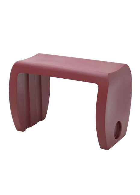 Tramontina Vira Polyethylene Side Table/Stool (Burgundy) - Tramontina Store UK