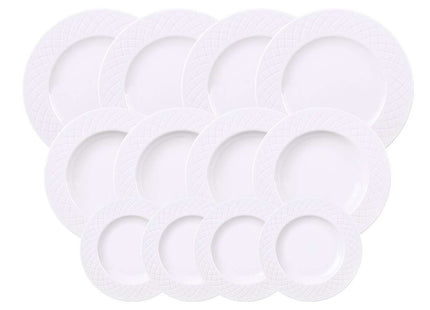 Tramontina Ingrid 12 Pcs. Fine Porcelain Plate Set