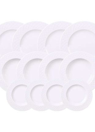 Tramontina Ingrid 12 Pcs. Fine Porcelain Plate Set - Tramontina Store UK