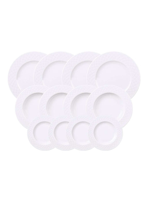 Tramontina Ingrid 12 Pcs. Fine Porcelain Plate Set - Tramontina Store UK