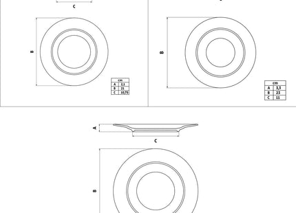 Tramontina Ingrid 12 Pcs. Fine Porcelain Plate Set