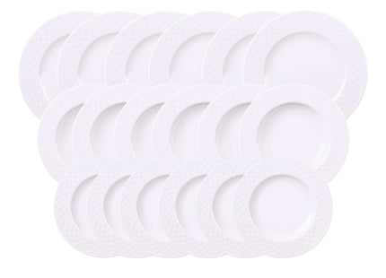 Tramontina Ingrid 18 Pcs. Fine Porcelain Plate Set