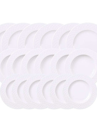 Tramontina Ingrid 18 Pcs. Fine Porcelain Plate Set - Tramontina Store UK