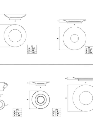 Tramontina Soho 20 Pcs. Fine Porcelain Dinner Set - Tramontina Store UK