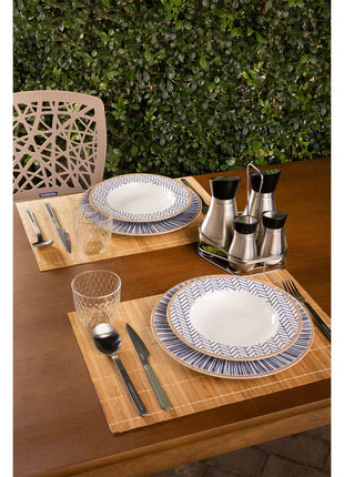 Tramontina Abstratta 12 Pcs. Fine Porcelain Plate Set - Tramontina Store UK