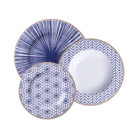 Tramontina Abstratta 12 Pcs. Fine Porcelain Plate Set - Tramontina Store UK