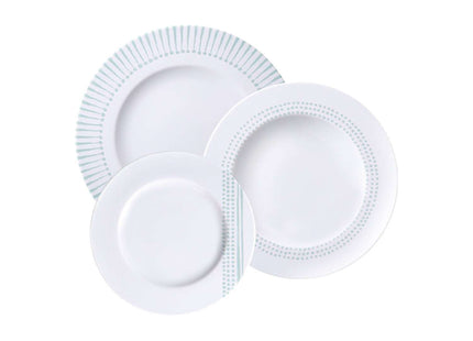Tramontina Monocroma 12 Pcs. Fine Porcelain Plate Set