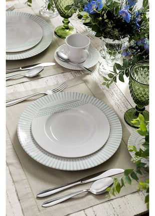 Tramontina Monocroma 12 Pcs. Fine Porcelain Plate Set - Tramontina Store UK