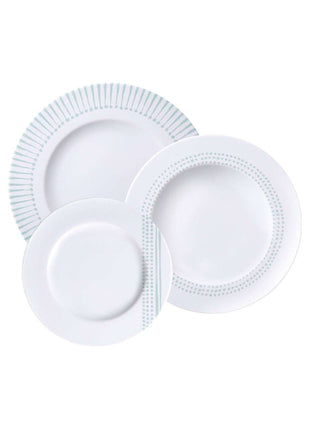 Tramontina Monocroma 12 Pcs. Fine Porcelain Plate Set - Tramontina Store UK