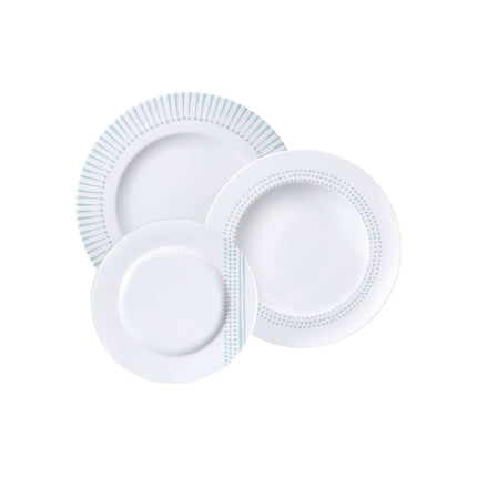 Tramontina Monocroma 12 Pcs. Fine Porcelain Plate Set - Tramontina Store UK
